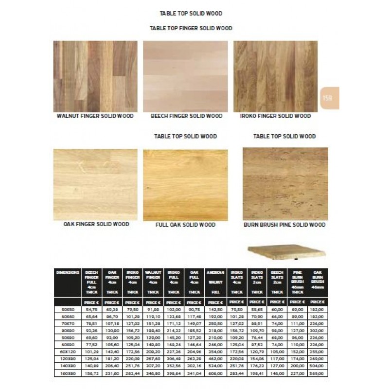 Τ 307 Τραπέζι  60χ60x45  ξύλινο 3 MDF