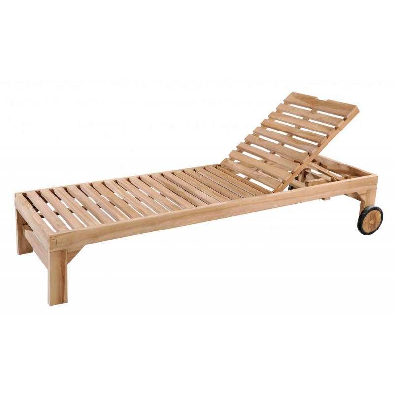 JK 800941   Ξαπλώστρα από μασίφ ξύλο τεακ  Διάσταση: 2,00Χ0,65Χ0,30