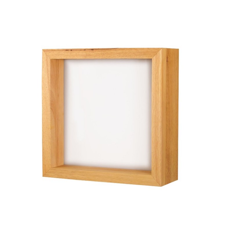 Φωτιστικό τοίχου 230V led 29W 2610Lm 3000k 375x375mm ξύλο WINDOW 3471-22-215 FABAS LUCE