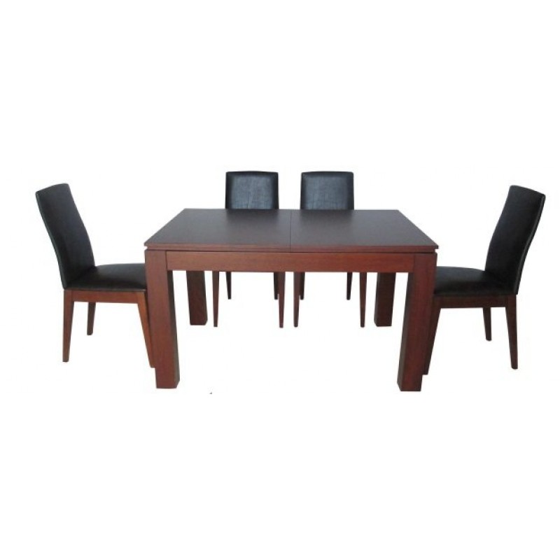 Τραπέζι Τραπεζαρίας Επεκτεινόμενο Jasmine 1025 Light Walnut 120(+40)x80cm