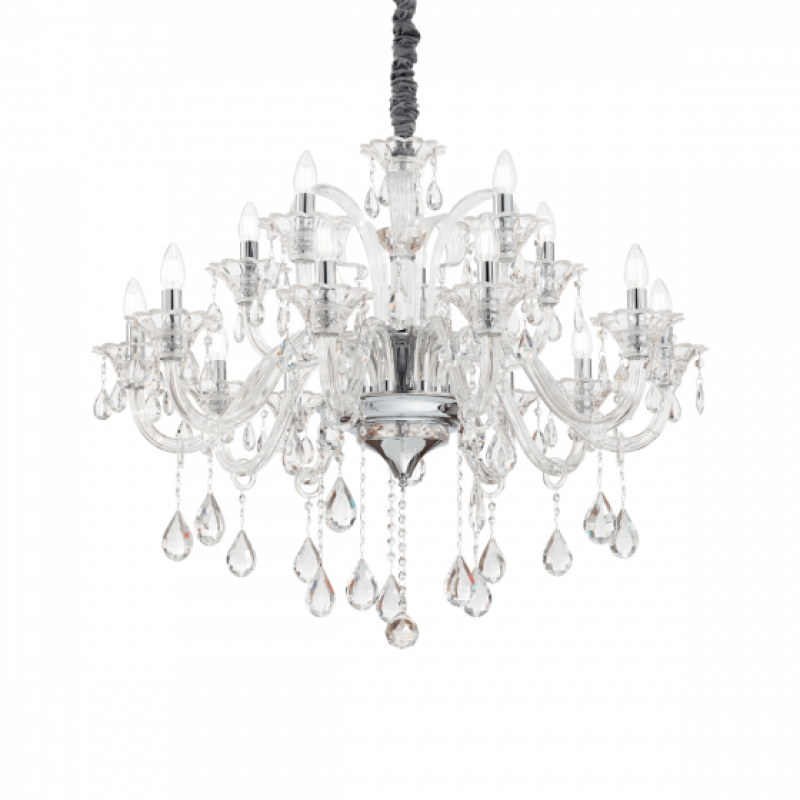 IDEAL LUX 15ΦΩΤΟΣ ΠΟΛΥΕΛΑΙΟΣ ΓΥΑΛΙΝΟΣ ΔΙΑΦΑΝΟΣ COLOSSAL SP15 114170