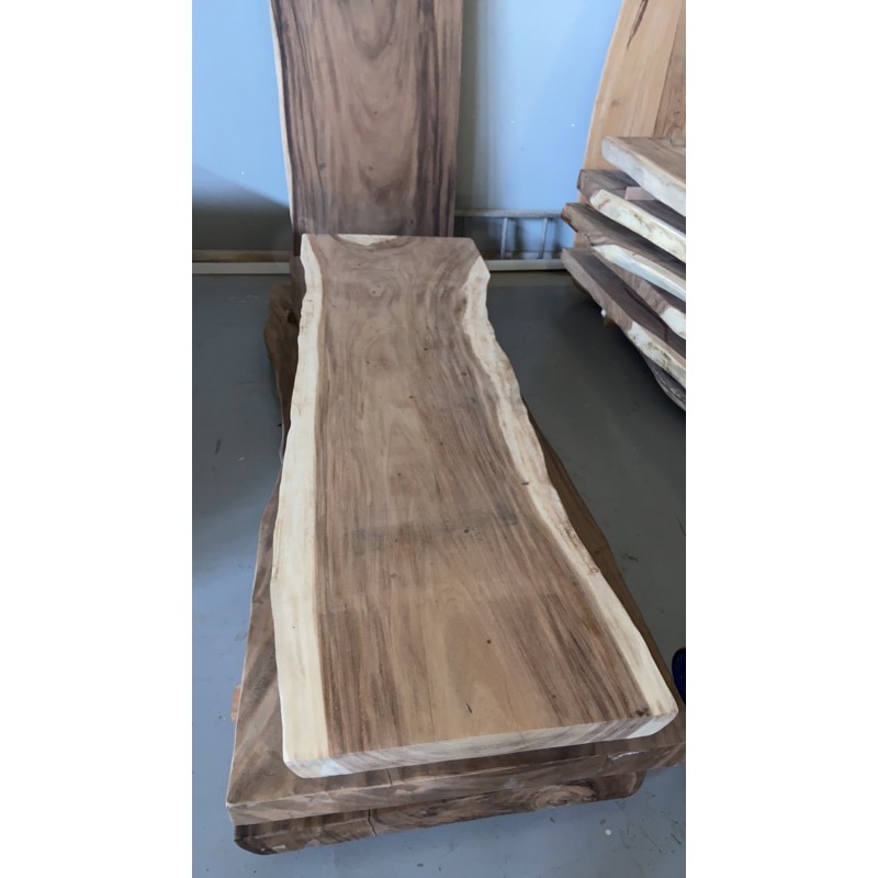 JK  SUAR BAR TABLE - ΤΡΑΠΕΖΙ ΜΕ ΜΕΤ/ΚΗ ΒΑΣΗ ΚΑΙ ΕΠΙΦΑΝΕΙΑ ΞΥΛΟ ( SUAR 200X80X110 ύψος cm)