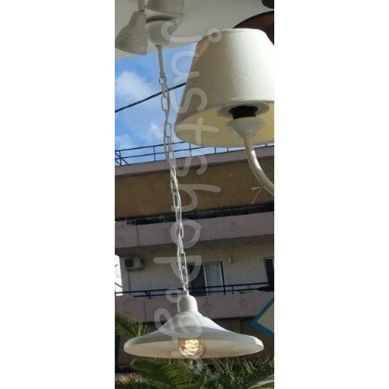 Παραδοσιακό κρεμαστό φωτιστικό  λευκό χρώμα   ΙΟΣ 3026C/20 WHITE