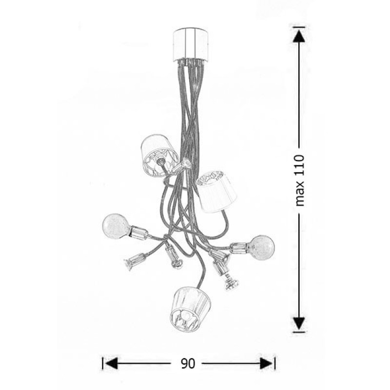 Μοντέρνο 10φωτο φωτιστικό | FLEX 5010/10