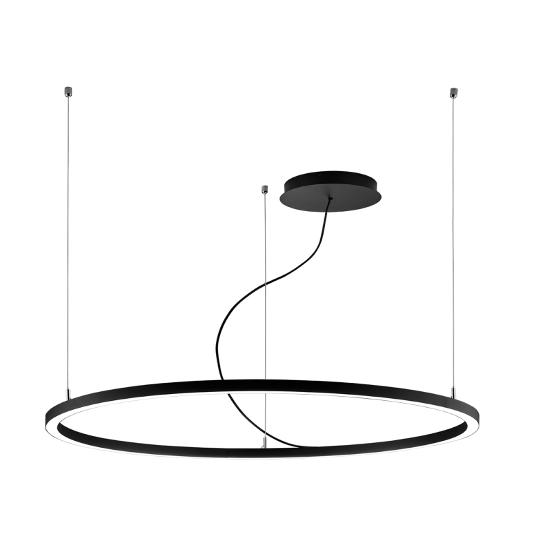 VIOKEF ΦΩΤΙΣΤΙΚΟ ΟΡΟΦΗΣ LED ΜΕΤΑΛΛΙΚΟ ΜΑΥΡΟ Ø127 VERDI 4224200