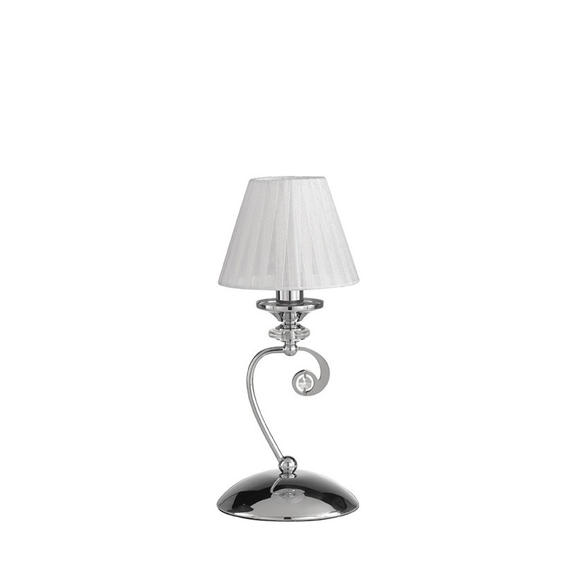 Ondaluce Capri Πορτατίφ 1φωτο Σε Χρώμιο Και Λευκό Χρώμα