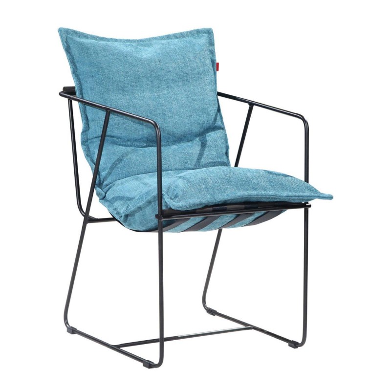 PM 24 S  Μεταλλική πολυθρόνα με υφασμα Υ: 80 Β: 70 Μ: 63