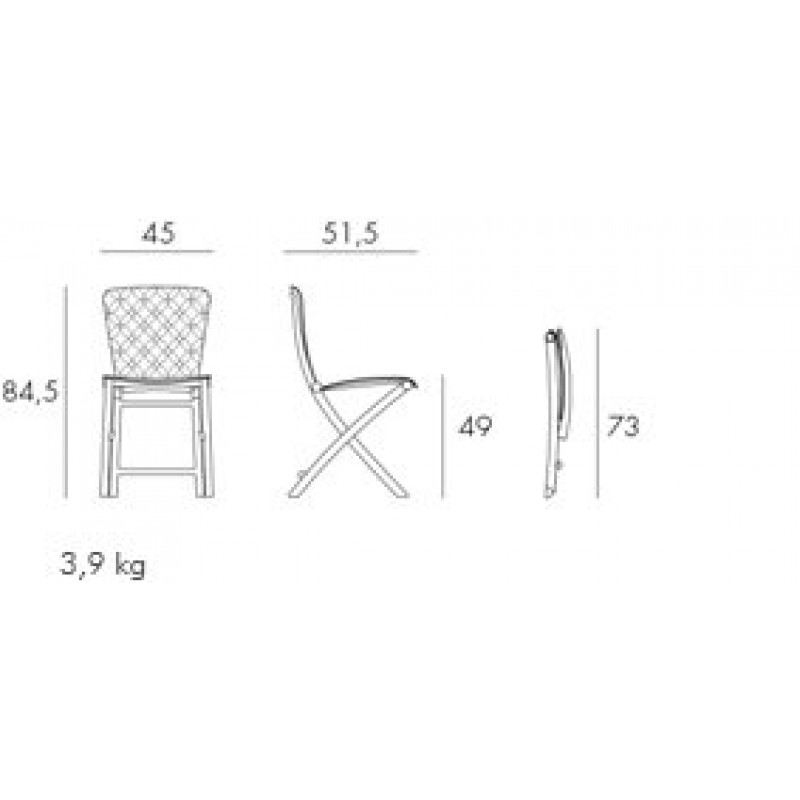 Zac Spring Lime 40325.12.000  - Καρέκλα πτυσσόμενη πολυπροπυλενίου  Zac Spring 325 Lime 84,5x45,0x51,5