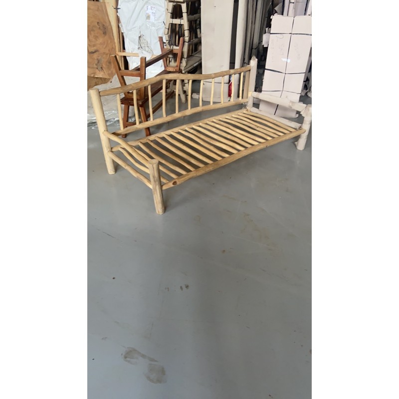 Καναπές από ξύλο Teak με μαξιλάρια – 1220901 Διάσταση προϊόντος: 200Χ90Χ80H