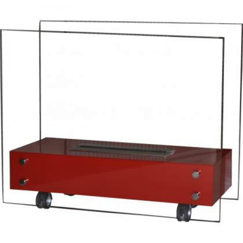 EcoHot Bio Luna  86 R  Επιδαπέδιο τροχήλατο τζάκι Βιοαιθανόλης