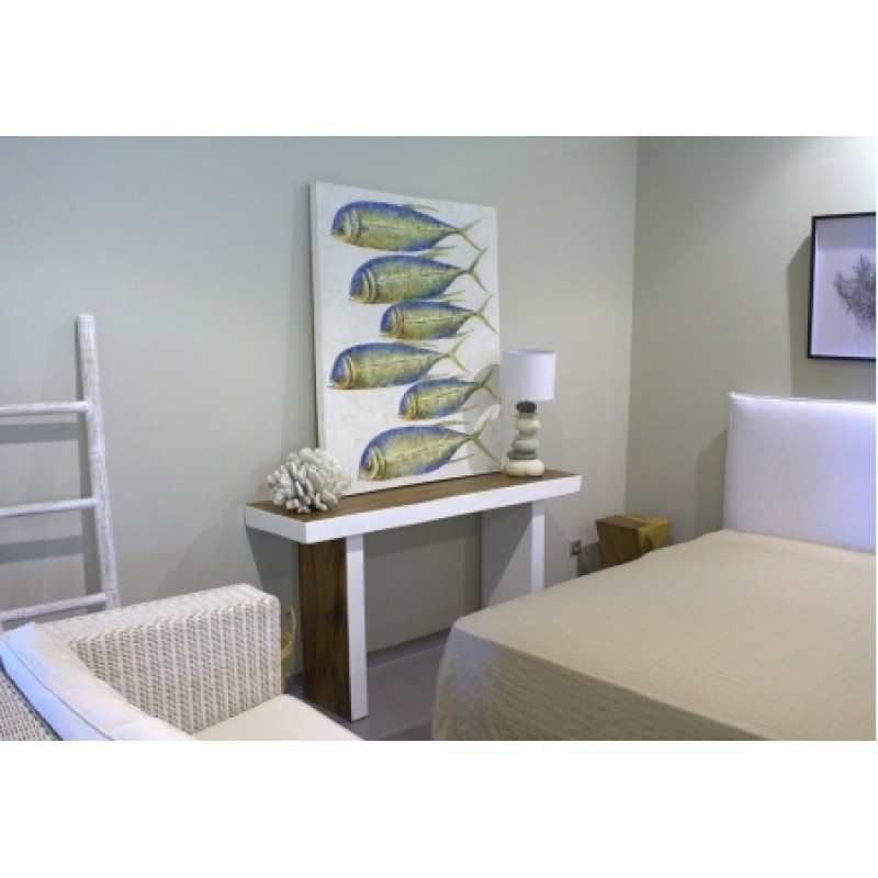 Κονσόλα Εισόδου Από Μασίφ Ξύλο Suar  120X40X80H ύψος cm - JKG 130634