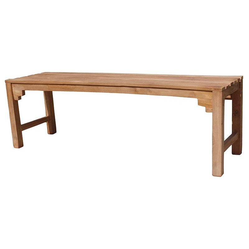 5057 G -Πάγκος ξύλινος  χειροποίητος  teak διαστάσεις  150χ40χ45 cm