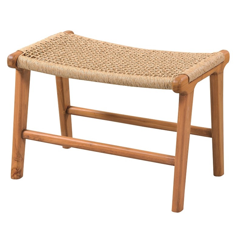 Σκαμπό με μασίφ ξύλο 60 x 35 cm JK 122379