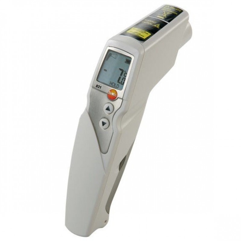 Testo 831 μέτρηση θερμοκρασίας με υπέρυθρες και leiser 2 σημείων