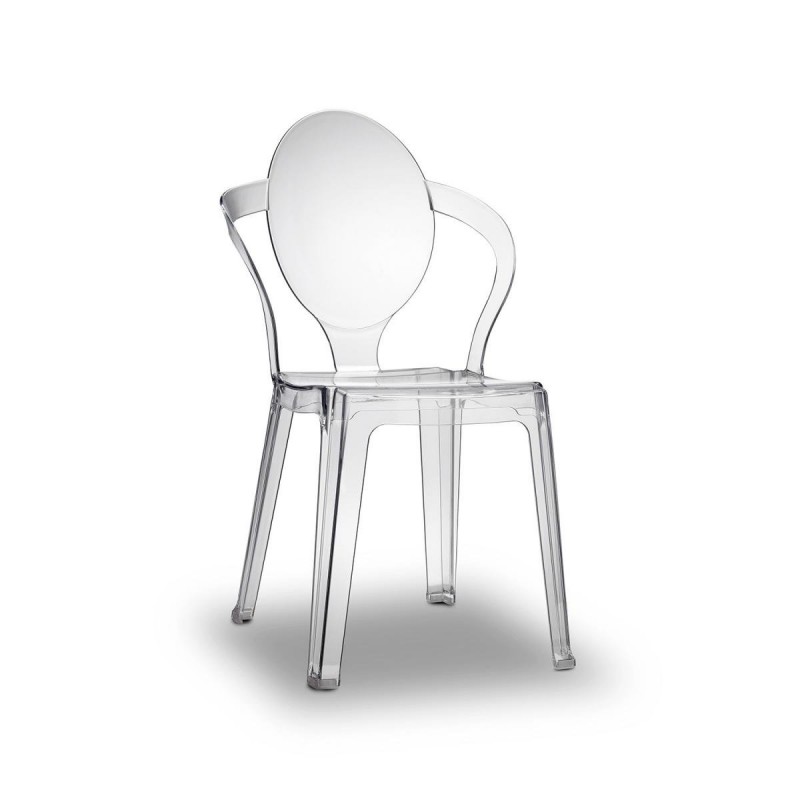 Scab Spoon Κωδικός : 640-25097  - Καρέκλα από πολυκαρμπονικό διαφανο 52χ56χ89 (46 ύψος)