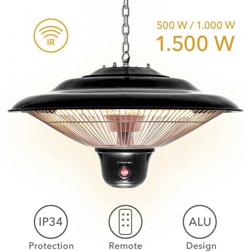 TROTEC IR 1500 SC Θερμάστρα Οροφής Εξωτερικού Χώρου Σόμπα Μανιτάρι 1500W με Τηλεχειριστήριο (170039)
