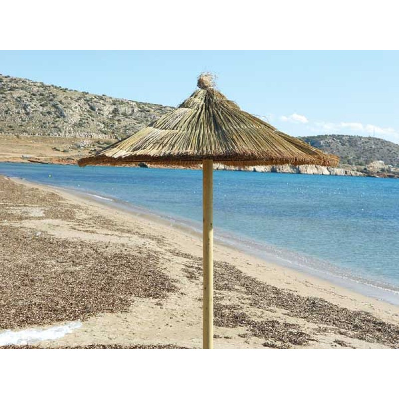 Ομπρέλα ψαθινη παραλίας σταθερή  Φ210 - Exotiq  LABANG