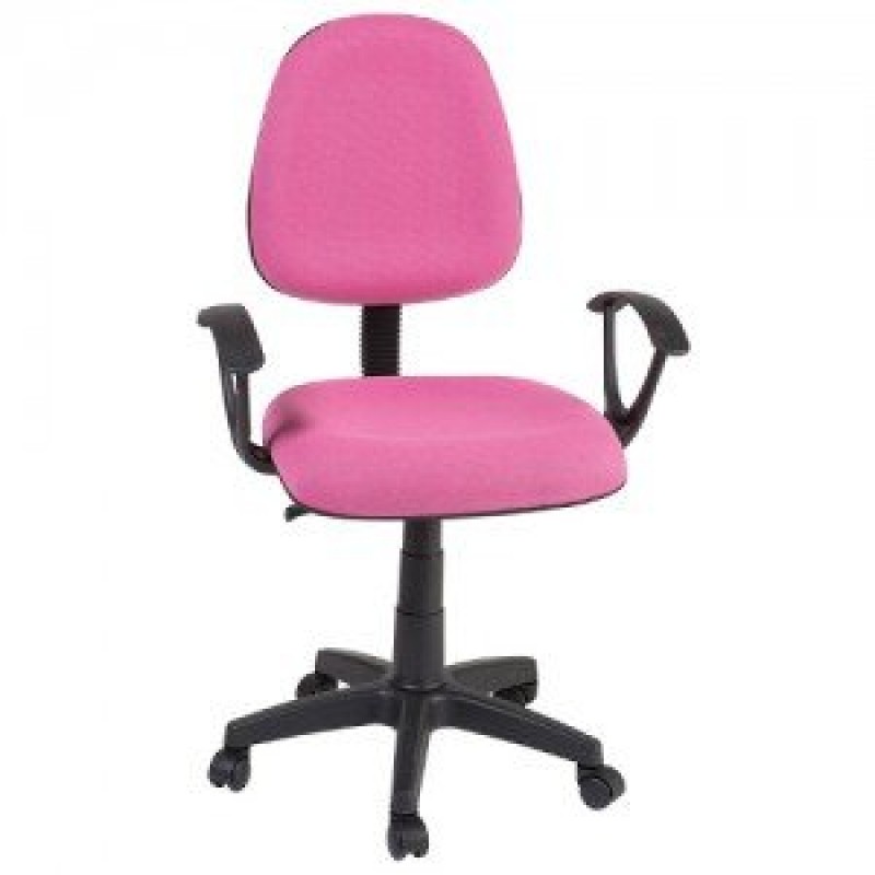 Thesis Rudi b pink  Καρέκλα γραφείου  ροζ ύφασμα για παιδιά με ανατομική πλάτη  ιδανικό για παιδιά ( δυνατότητα επιλογής δερματίνης ή ύφασμα)