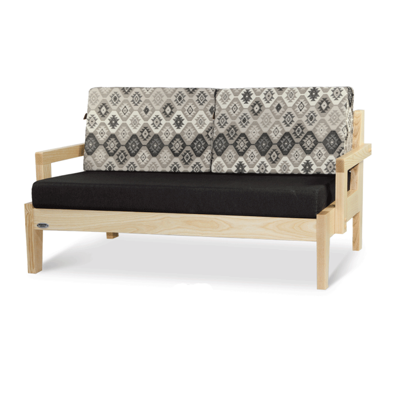 Ξύλινος καναπές από σουηδικό ξύλο με μαξιλάρι 148X70X85cm – AE 20