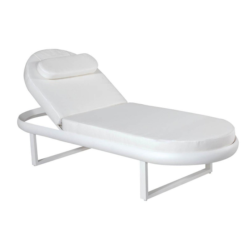 Nave  Οβάλ ξαπλώστρα NAVE, με σκελετό από αλουμίνιο, βαμμένο με ηλεκτροστατική βαφή 210χ80χ35 cm