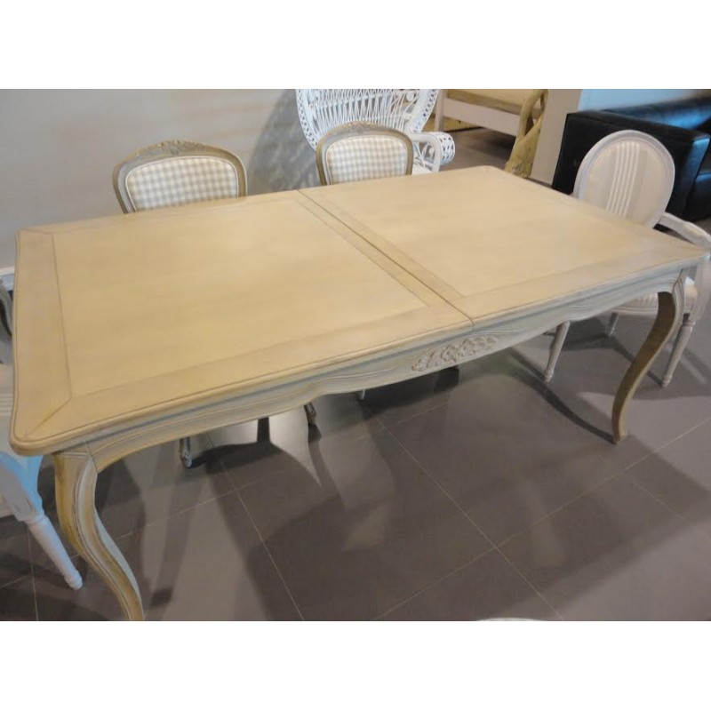 JKG DF889K   Τραπέζι επεκτεινόμενο  μασίφ ξύλο με πατίνα  180/230X77X100 cm