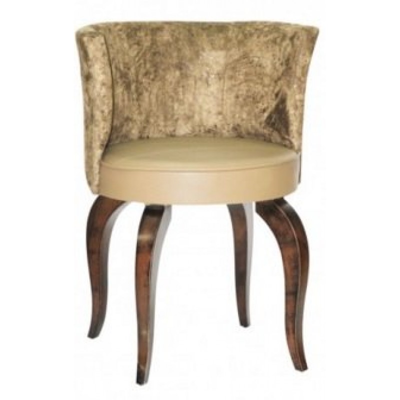 PIT 30 -Πολυθρόνα ξύλινη κλασσική  με ταπετσαρία.  Υ: 79 Β: 50 Μ: 59