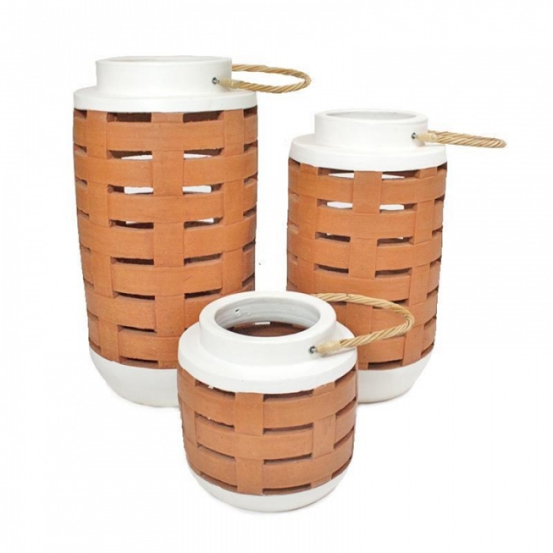 ΦΑΝΑΡΙΑ ΣΕΤ 3 ΤΕΜΑΧΙΩΝ RΑW Μήκος: 14/20/23 cm, Πλάτος: 14/20/23 cm, Ύψος: 21/34/46 cm