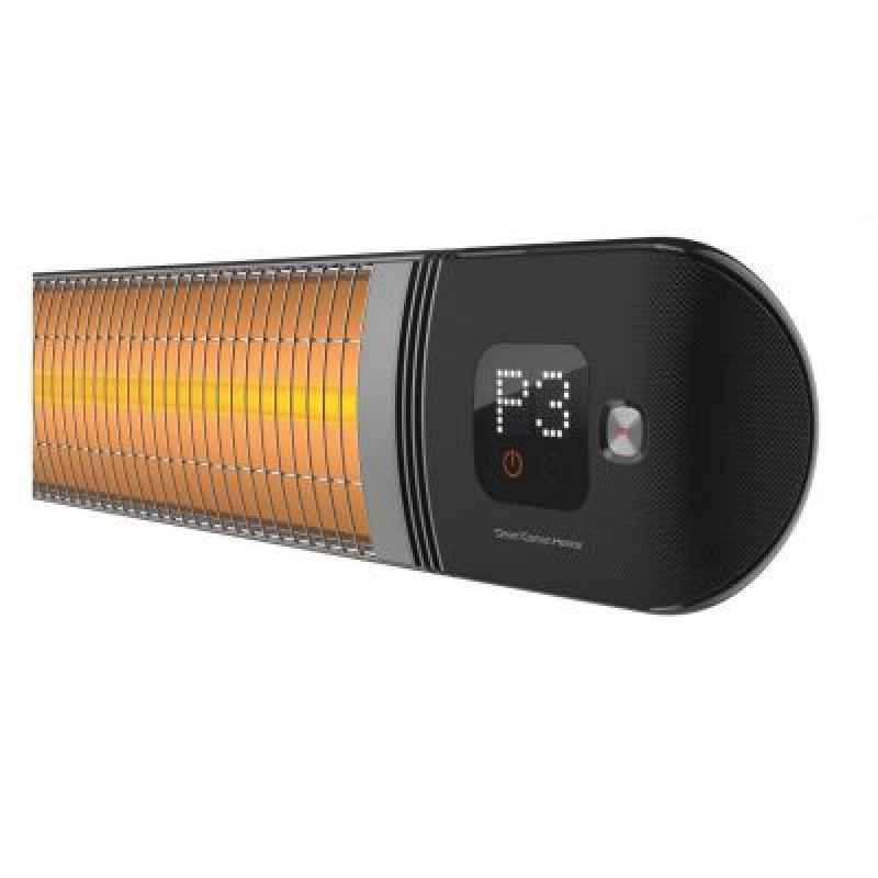 Luxeva Σόμπα Ηλεκτρική Black PRO-WL2500W Black  με τηλεχειριστήριο  -Ικανότητα Θέρμανσης : 12000 Btu / h Έκταση : 25 m²