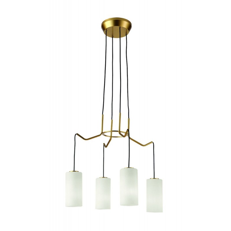 VIOKEF ΤΕΤΡΑΦΩΤΟ ΦΩΤΙΣΤΙΚΟ ΟΡΟΦΗΣ ΛΕΥΚΟ/ΧΡΥΣΟ ELENOR 4232100