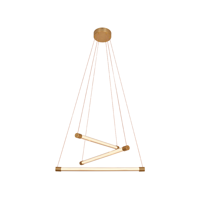 VIOKEF ΤΡΙΦΩΤΟ ΦΩΤΙΣΤΙΚΟ ΟΡΟΦΗΣ LED ΜΕΤΑΛΛΙΚΟ ΧΡΥΣΟ ΜΑΤ ABBA 4237500