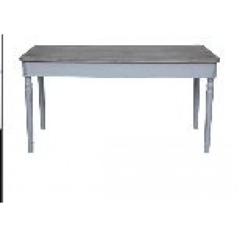 JK 029  Τραπέζι Τραπεζαρίας 160χ80χ77 Υ μασίφ ξύλο με πατίνα και επιφάνεια σε φυσικό χρώμα.