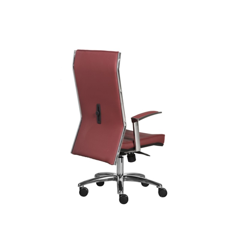 Grante πολυθρόνα γραφείου - Κάθισμα εργασίας με δερματίνη κόκκινη  - Διαστασεις 65Χ48Χ120 cm