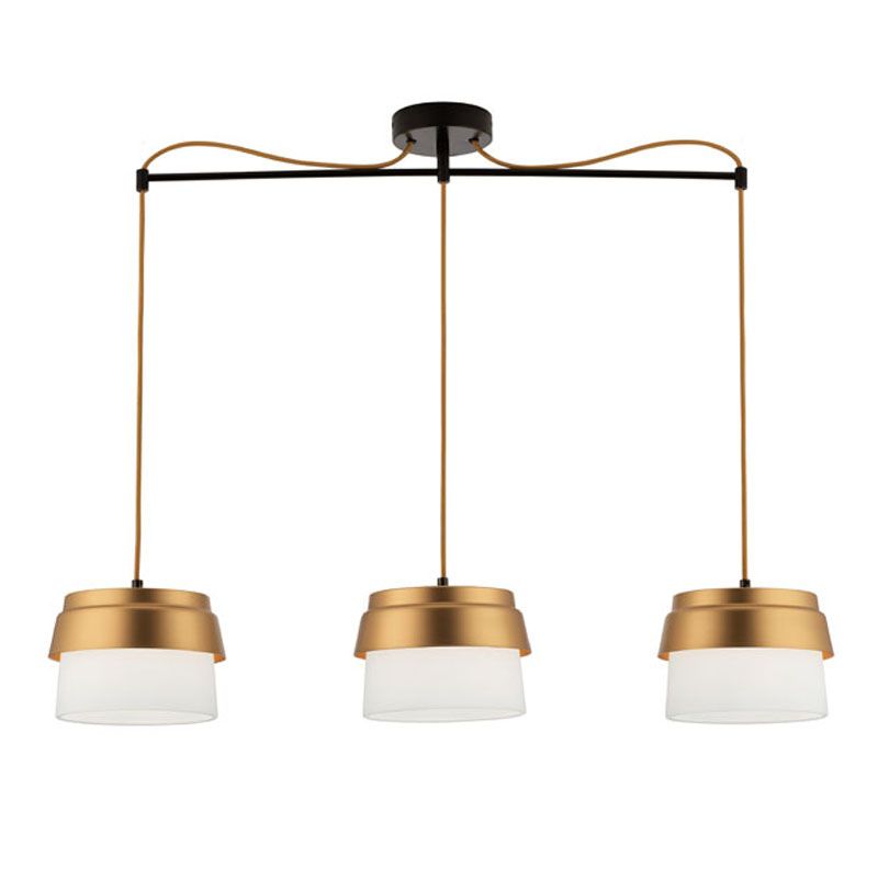 VIOKEF ΦΩΤΙΣΤΙΚΟ ΟΡΟΦΗΣ ΡΑΓΑ ΓΥΑΛΙΝΟ/ΜΕΤΑΛΛΙΚΟ ΧΡΥΣΟ MORGAN 3095900