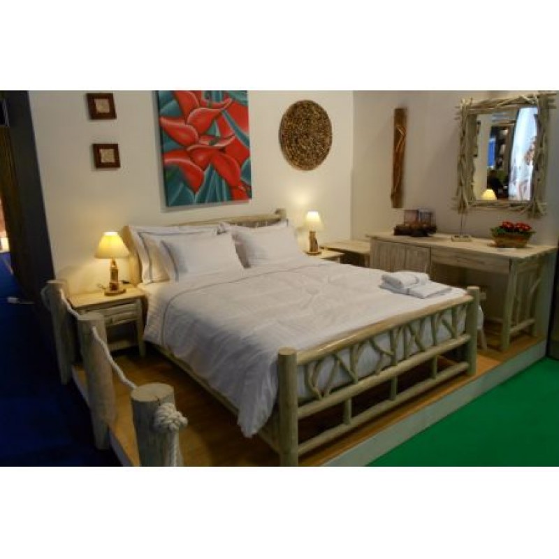 EXOTIQ  HR SET 1  Σύνθεση κρεβατοκάμαρας - Δωμάτιο ξενοδοχείου με διπλό κρεβάτι