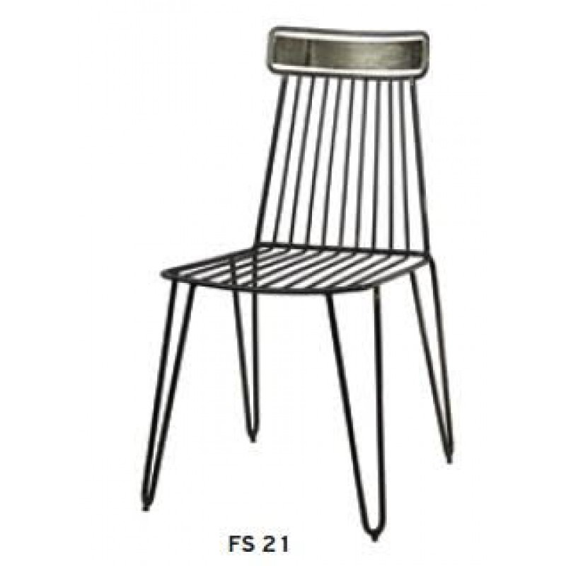 FS 21 Καρέκλα μεταλλική  Υ: 88 Β: 55 Μ: 42