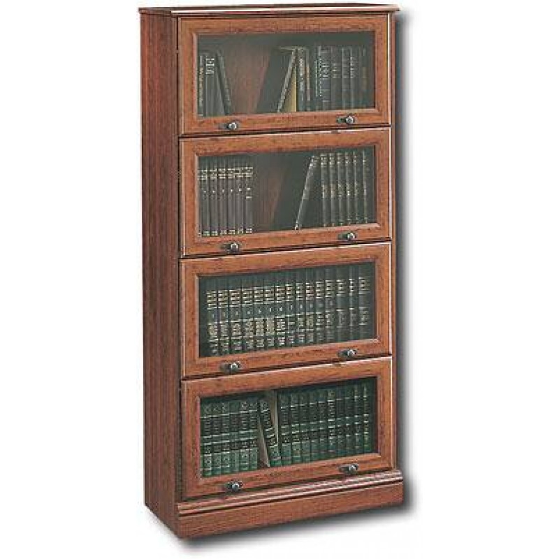 ΒΙΒΛΙΟΘΗΚΗ 1724 Sauder   ανοιγόμενα πορτάκια από κρύσταλλο ασφαλείας. 73*33*153 