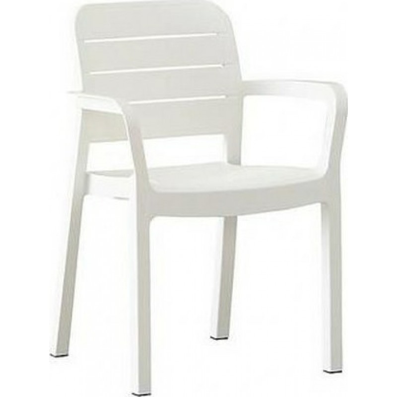 Alibert Tisara - Πολυθρόνα  κήπου από πολυπροπυλένιο Λευκό   58x53x83