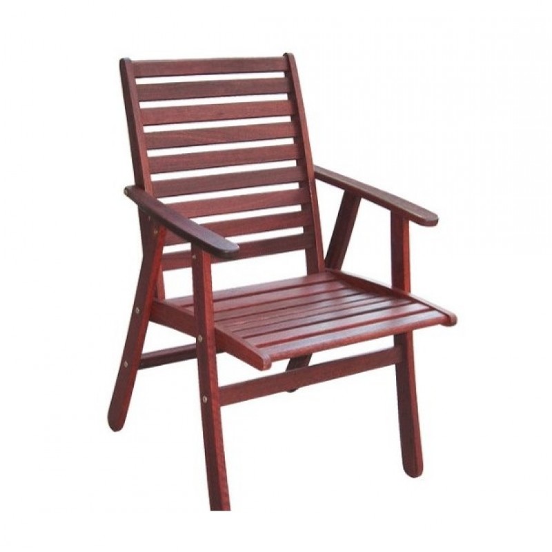 PIPER Brookton  - Πολυθρόνα σταθερή από ξύλο Jarrah 60*60*90