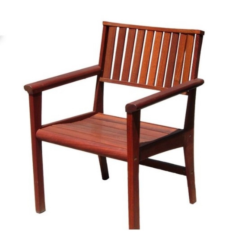 PIPER SYDNEY  Πολυθρόνα σταθερή από ξύλο Jarrah 65*60*87