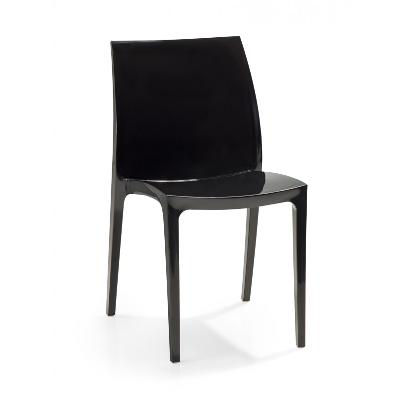 Kαρέκλα Eξωτερικού Xώρου Στοιβαζόμενη Πολυπροπυλενίου 46x55x84cm Sento - Catering black μαύρο 