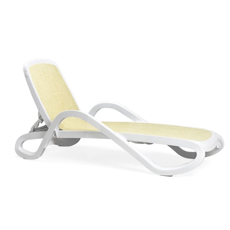 Alfa ξαπλώστρα με μπράτσα 03 -μπεζ   BIANCO beige 40416.00.115   94/170x71x85/30cm