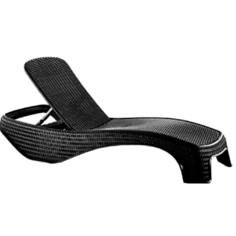 Ξαπλώστρα Rattan Atlantic Graphite 17199231 197x74x36cm