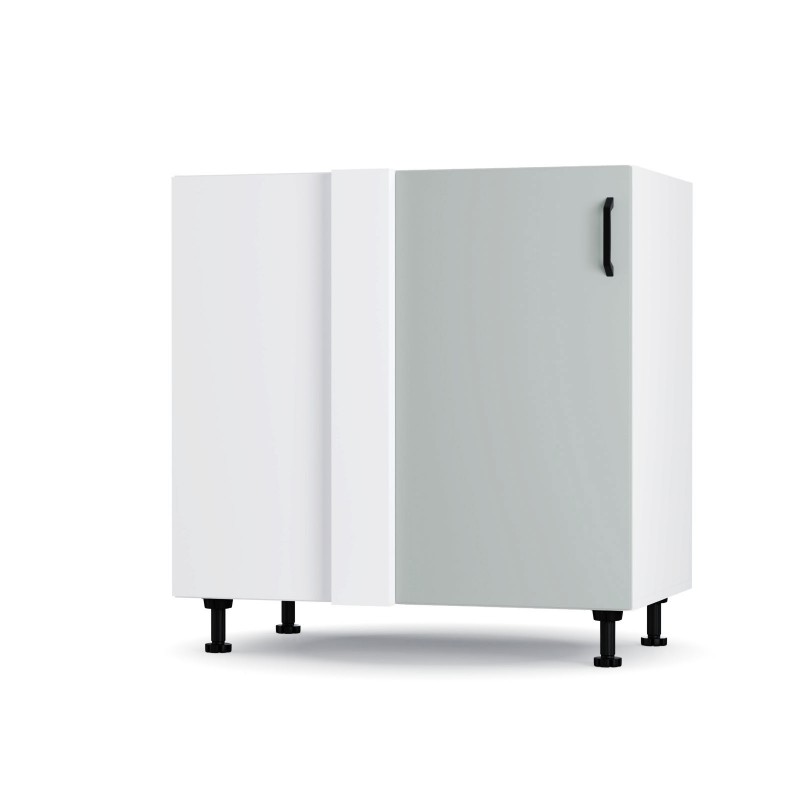 Modest Κάτω Γωνιακό Ντουλάπι Γκρι 100x48x82εκ