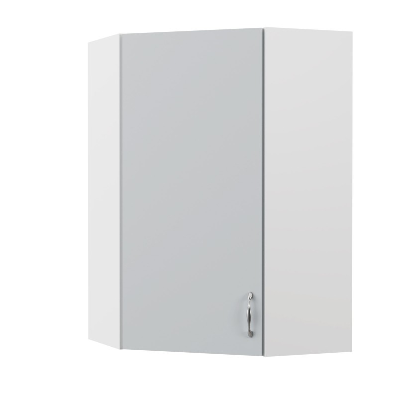 Modest Πάνω Ντουλάπι Γωνιακό Γκρι 60/60x30x92cm