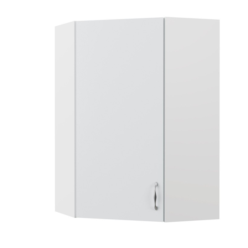 Modest Πάνω Ντουλάπι Γωνιακό Λευκό 60/60x30x92cm