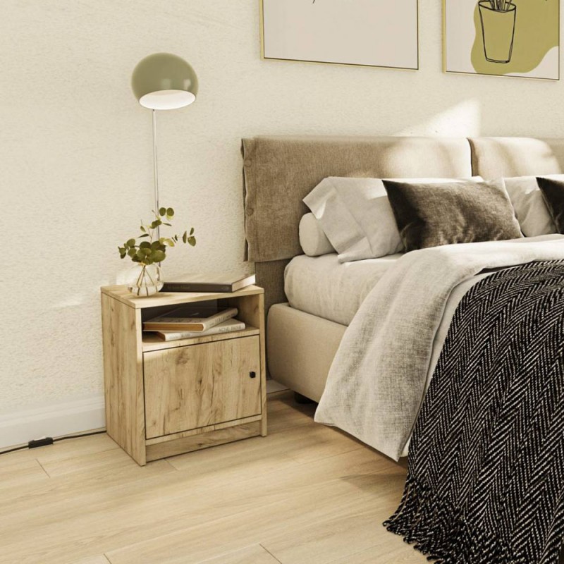 Κομοδίνο Luna Χρυσό Δρυς 40x40x50cm