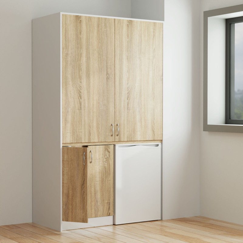 Πολυκουζινάκι Λευκό-Σονόμα 123.2x61.8x209.6cm