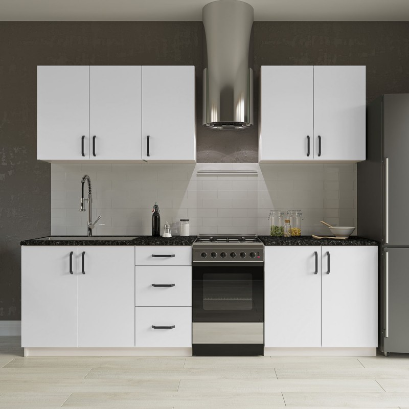 Κουζίνα Rene 6 Τεμαχίων Λευκή