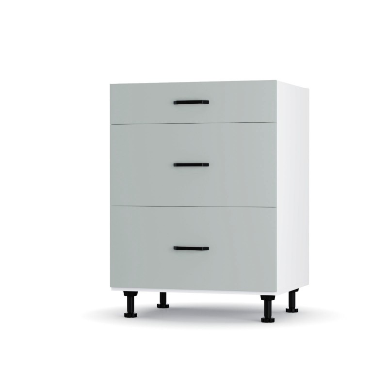 Modest Κάτω Ντουλάπι Συρταριέρα Γκρι  60x48x82εκ