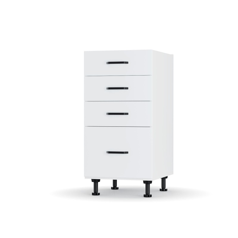 Modest Κάτω Ντουλάπι Συρταριέρα Λευκό 40x48x82 εκ